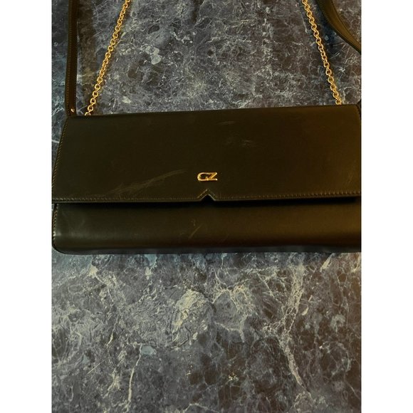Giuseppe Zanotti Nola Notch Front Wallet Black/Gold $950 - Picture 2 of 5